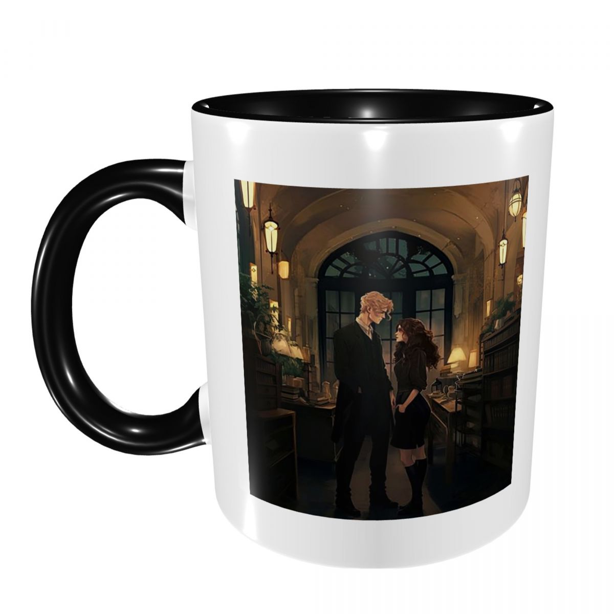 Coffee Tea Library - Dramione At The Library Mok Grappige